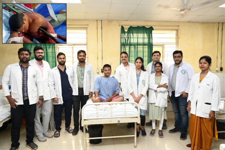 KIMS Doctors Give New Life to Patient, Remove 5-Foot-Long Bamboo Pole That Pierced Him : Ommtv