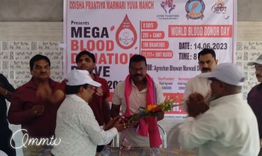 ମାରୱାଡି ଯୁବାମଞ୍ଚ ସୋନପୁର ଶାଖା ପକ୍ଷରୁ ମେଗା ରକ୍ତ ଦାନ ଶିବିର : Ommtv
